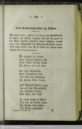 Das Kellermännchen zu Lützen
