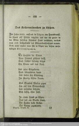 Das Kellermännchen zu Lützen