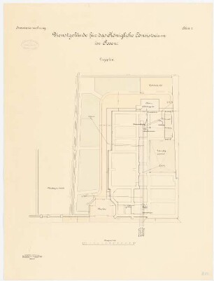 Konsistorium, Posen: Lageplan 1:100