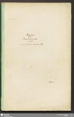 Aufgaben aus der Bergmaschinenlehre : aufgelöst im bergacademischen Lehrjahre 1851/52 - 18.7611 4.