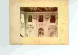 Recto: Fulda, Orangerie, Festsaal (Weißer Saal oder Apollo-Saal), Wandstuck; verso: Anmerkung
