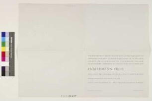Urkundenzweitschriften der verliehenen Kunstpreise der Stadt Düsseldorf 1967