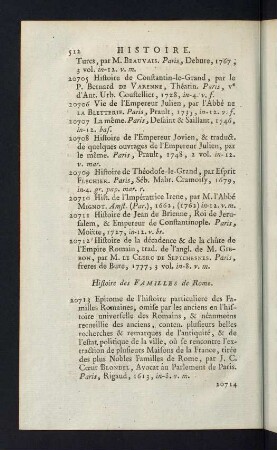 512-513, Histoire des Familles de Rome