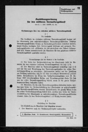 11 Ausbildungs- und Prüfungswesen