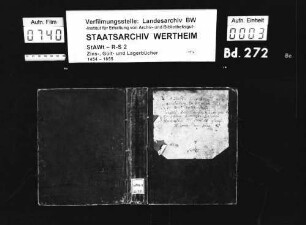 Gültbüchlein über Allersheim, Albertshausen, [Gau-]büttelbrunn, Bütthard, Birkenfeld, Tiefenthal, Eßfeld, Euerhausen, Gützingen, Greußenheim, Höttingen, Leinach, [Klein-]rinderfeld, Sulzdorf, [Ober-]wittighausen, renoviert anno 1680 (mit Vornamenregister)