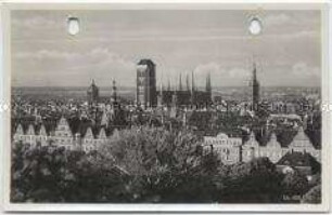 Danzig, Blick vom Bischofsberg, Kirche St. Marien