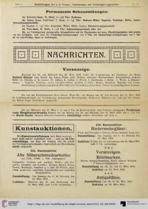 Voranzeige