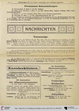 Voranzeige