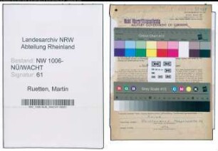 Entnazifizierung Martin Ruetten , geb. 25.11.1881 (Kohlenhaendler)