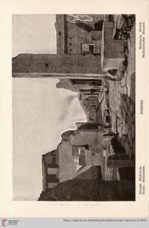 Pompei – Strada Stabiana. – Route Stabienne. – Stabiana Street. – Stabianische Strasse.