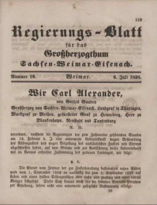 Nr. 16 : 6. Juli 1858