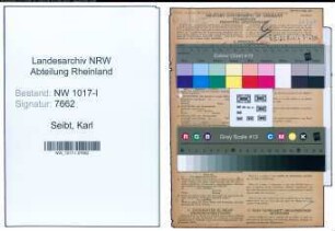 Entnazifizierung Karl Seibt , geb. 27.10.1891 (Metallschleifer)