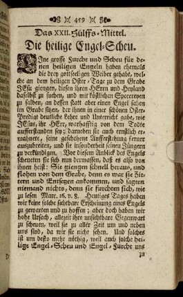 Das XXII. Hülffs-Mittel. Die heilige Engel-Scheu. - Das XXIV. Hülffs-Mittel. Der rechte Gebrauch des Beichtstuhls.