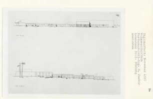 Volksmusikschule, Berlin-Gesundbrunnen (Diplomarbeit bei Peter Poelzig): Ansichten von Osten und Westen