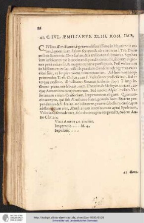 43. C. Iul. Aemilianus. XLIII. Rom. Imp.
