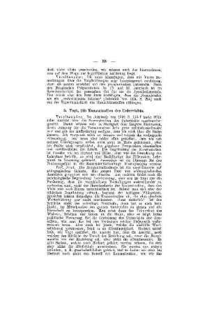 Die Konzentration des Unterrichts