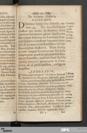 Ex Armena Historia Caput XXVII.