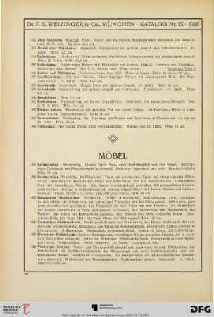 Möbel (Nr. 365-399)