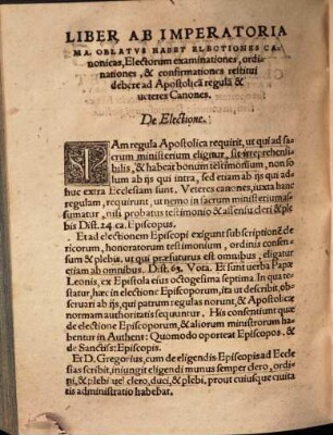 Abvsvvm Ecclesiasticorvm, Et Rationis, Qva Corrigi Eos Abvsus oporteat, indicatio Imperatoriae Maiestati, in comitijs Reguespurgi, postulanti, exhibita