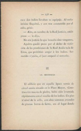 III - La sentencia