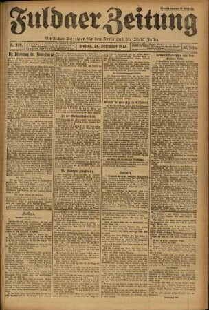 Ausgabe vom Freitag, den 28. Dezember 1923.