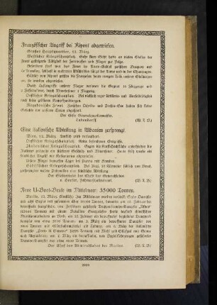 Französischer Angriff bei Ripont abgewiesen.