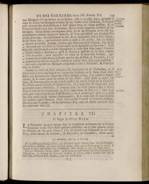 Chapitre VII. Le Regne de Shah Rukh.