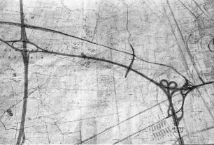 Offenburg: Plan: Autobahn und Zubringer Offenburg
