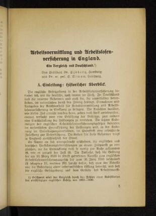 A. Einleitung: Historischer Überblick.