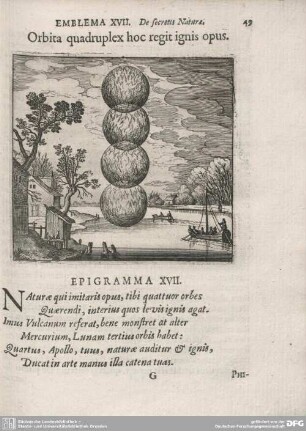 Discursus XVII. Orbita quadruplex hoc regit ignis opus.