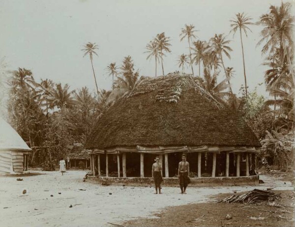 "Samoanisches Haus in Matantu, Ins. Savaii"