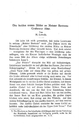 Die beiden ersten Bilder an Meister Bertrams Grabower Altar