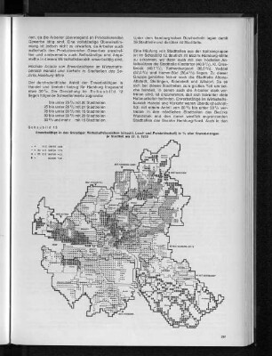 Schaubild 13: Erwerbstätige in den Sonstigen Wirtschaftsbereichen (einschl. Land- und Forstwirtschaft) in % aller Erwerbstätigen je Stadtteil am 27.5.1970