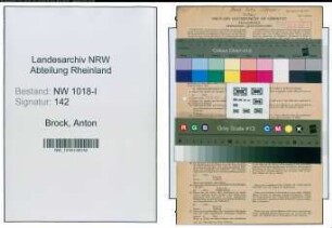 Entnazifizierung Anton Brock , geb. 11.12.1905 (Schlosser)