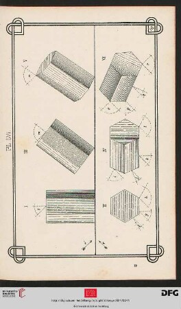 Pl. LVI [Projektionen eines hexagonal-prismatischen Körpers (Schraffur)]