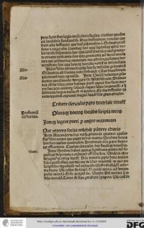 Scribere clericulis paro doctrinale novellis