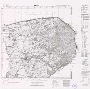 1447 Sagard, Meßtischblatt (4cm - Karte)