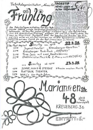 Flugschrift: Frühlingsfest,               1980