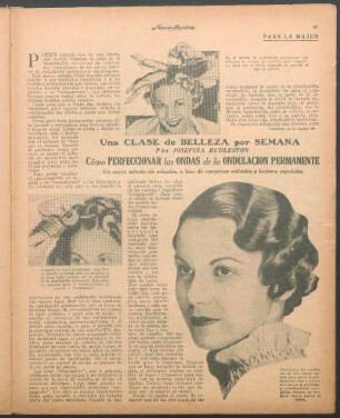 Cómo perfeccionar las ondas de la ondulación permanente : Una clase de belleza por semana