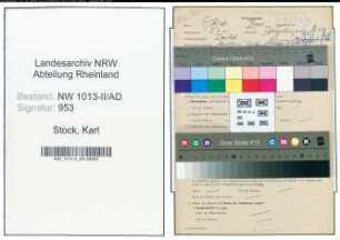 Entnazifizierung Karl Stock , geb. 05.09.1901 (Strassenbahnfahrer)