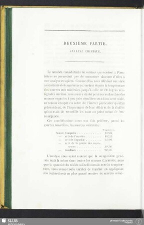 Deuxième partie. Analyse chimique