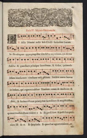 43-61, Feria IV. Majoris Hebdomadae