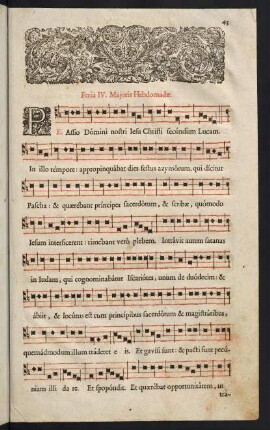 43-61, Feria IV. Majoris Hebdomadae