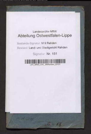 Erblasser: Berckenkamp oder Berkenkamp, Henriette Christiane, geb. Meyer: