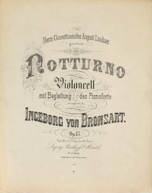 Notturno für Violoncell mit Begleitung des Pianoforte : Op. 13