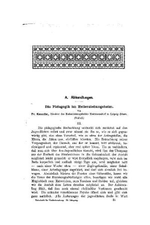Die Pädagogik im Heilerziehungsheim : (Schluß)