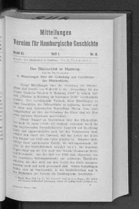 Der Bücherklub in Hamburg.
