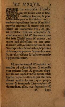 Davidis Chytraei De Morte Et Vita Aeterna, [1]