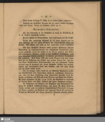 Vermehrte Lehrmittel