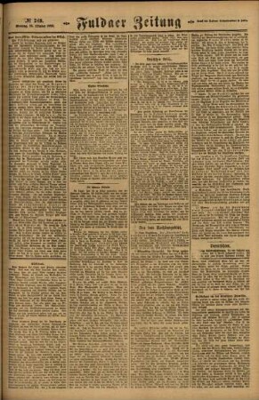 Zweite Ausgabe vom Montag, den 25. Oktober 1920.
